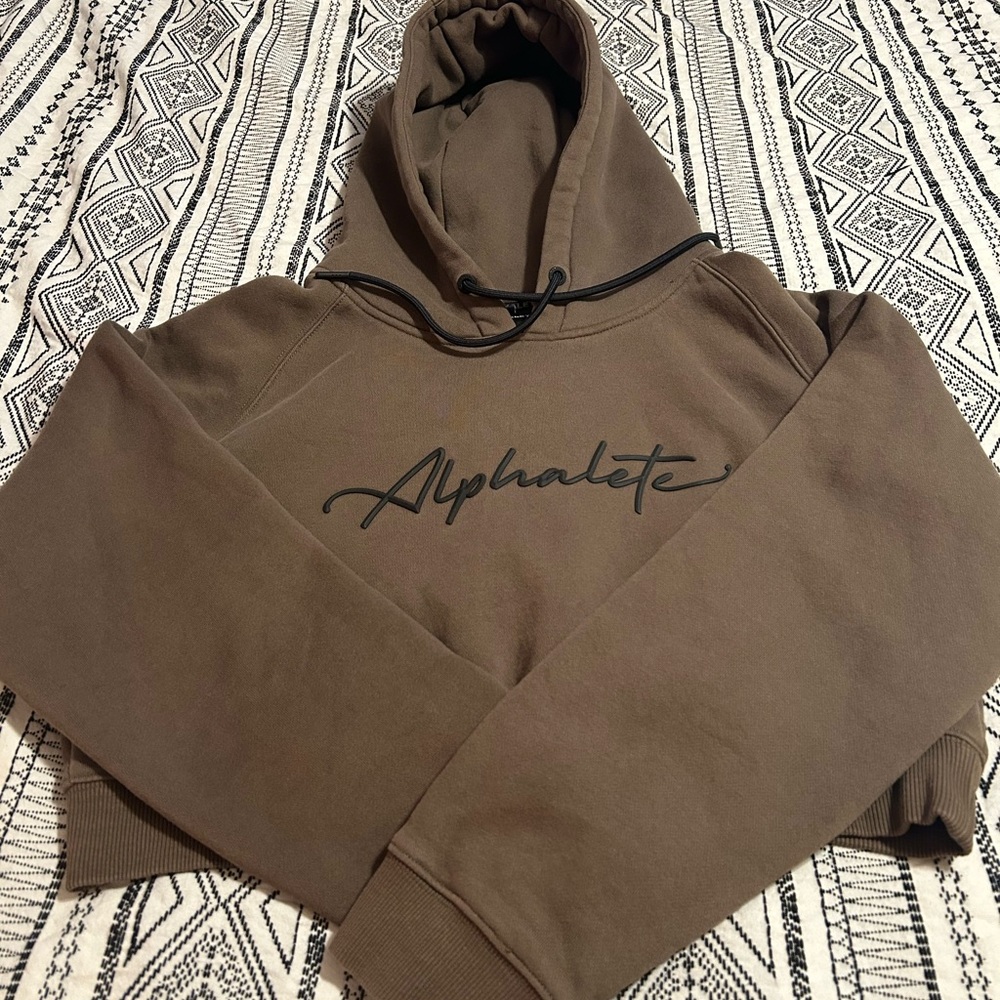 Alphalete women’s crop hoodie. In excellent condition!